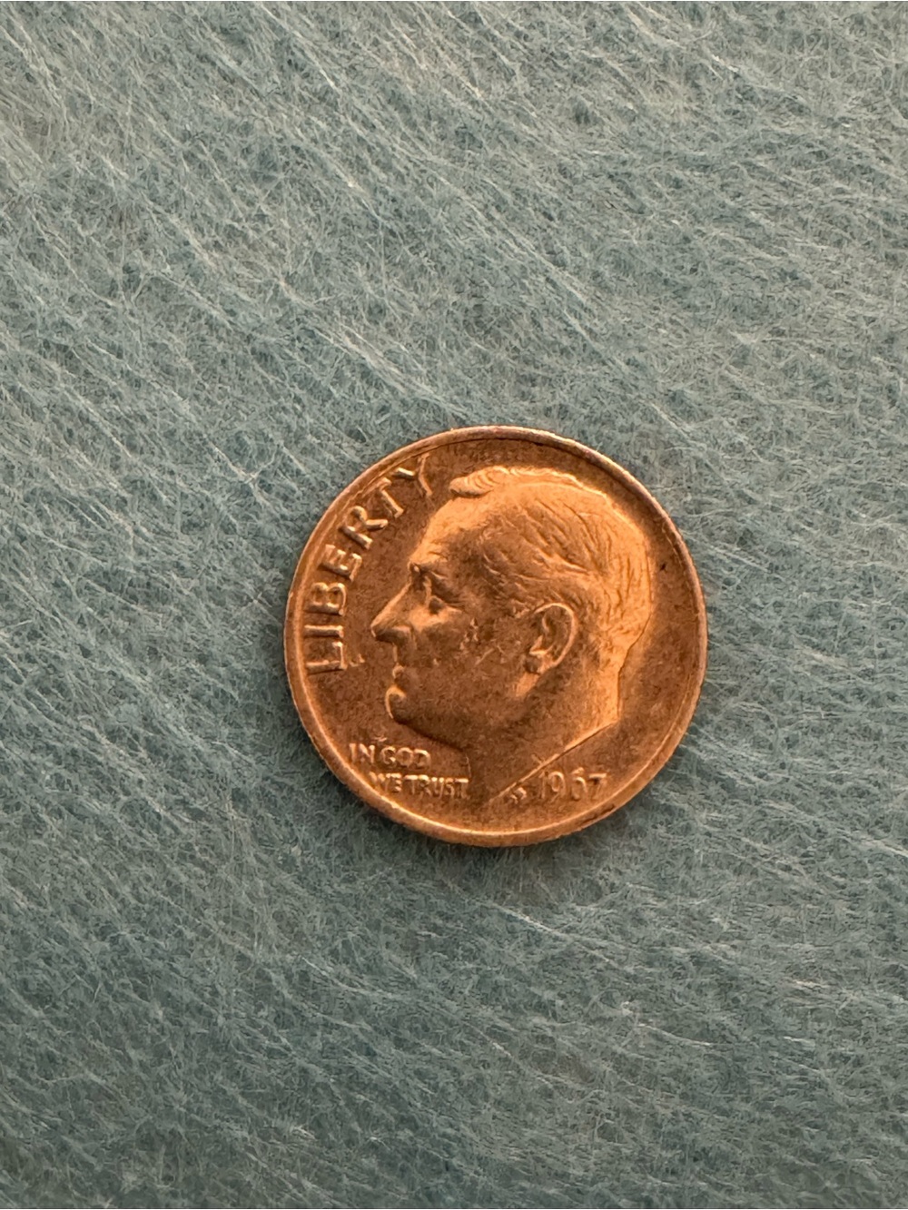 Vintage Roosevelt Dime - Silver Tone